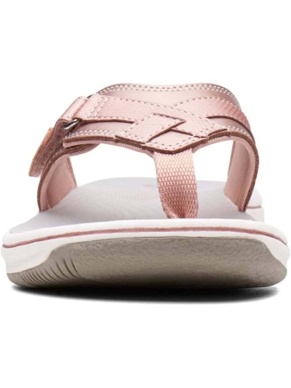 Women's Rose Gold Synthetic Thong Open Toe Breeze Sea Flip-Flop Casual Shoes